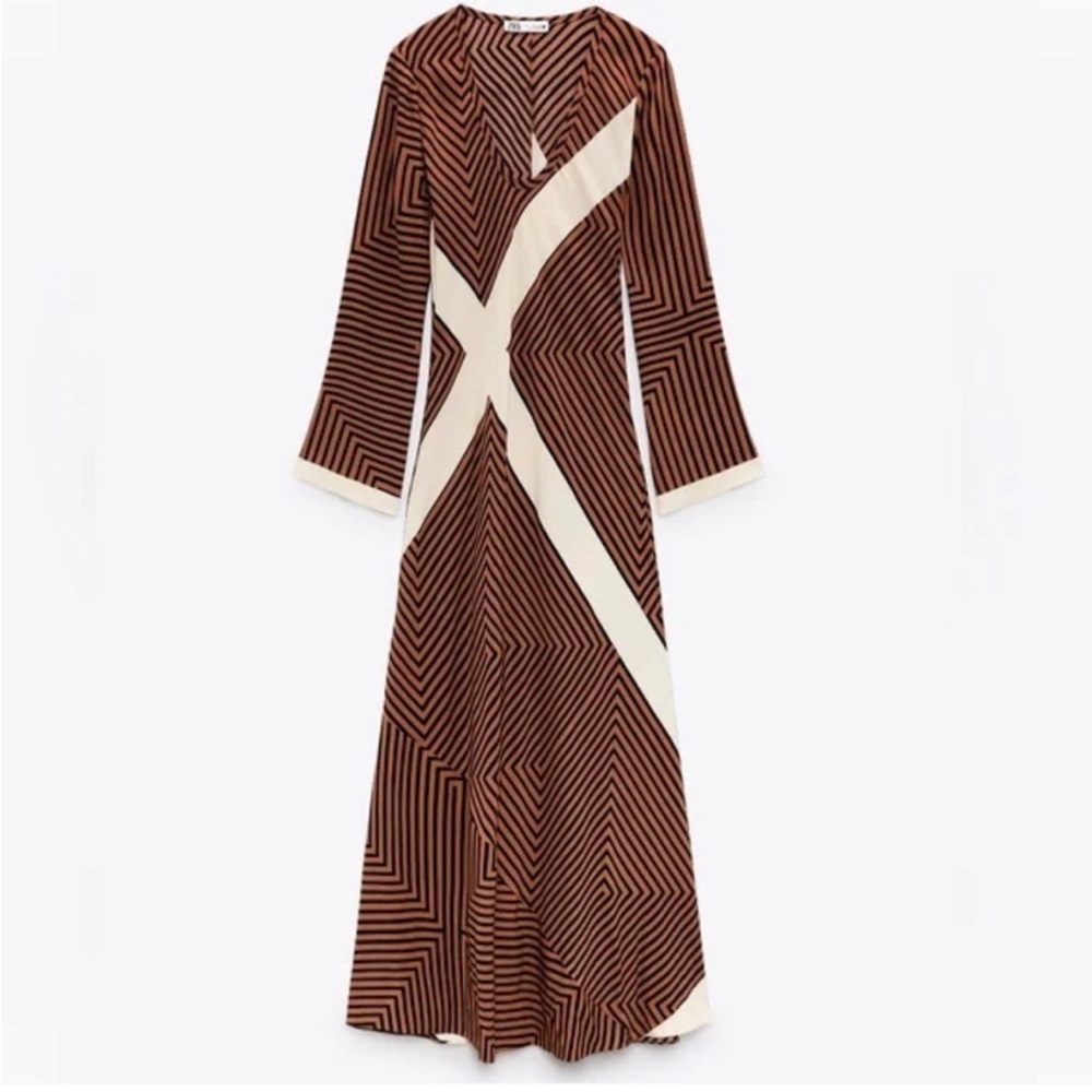 NWT Zara Striped Dress Size Large Blogger Favorite